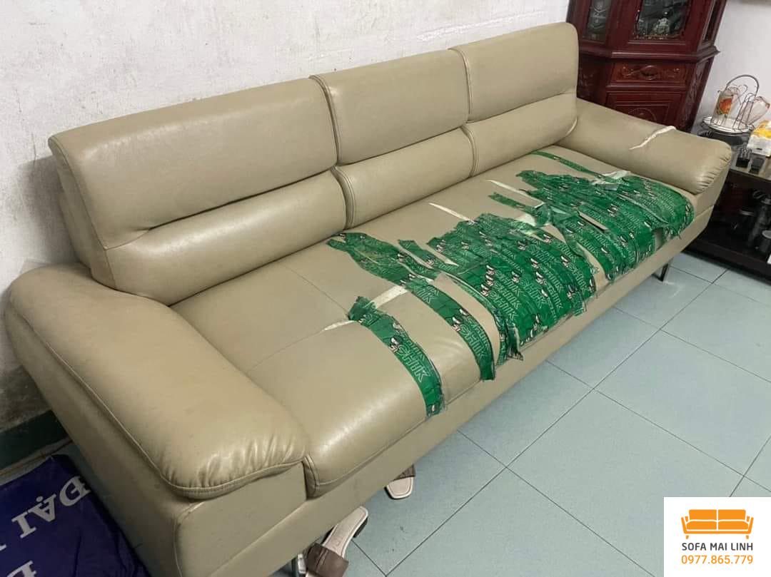 ghe sofa da chua boc lai