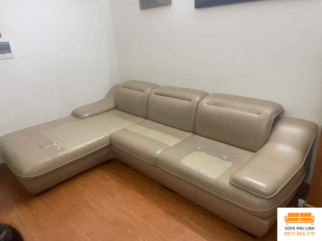 ghe sofa da chua boc