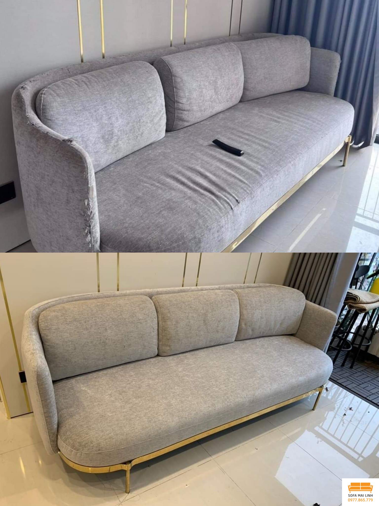 ghe sofa vai truoc va sau khi boc
